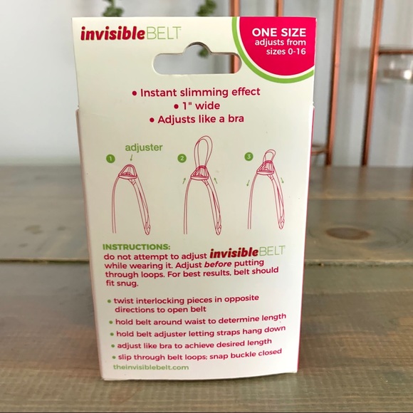 5/$25 Invisible Belt Black - Picture 5 of 6